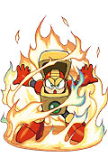 Heatman: he's always ready for fire.